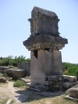 Gravkammare i Xanthos